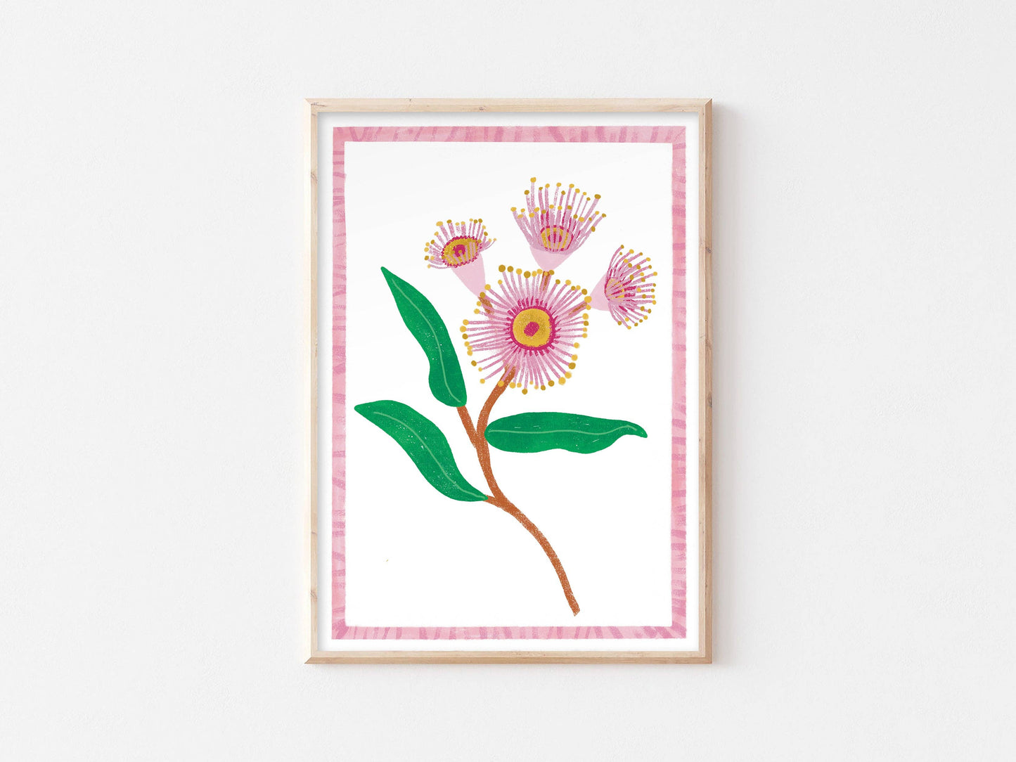 Australian Wildflower Print - Eucalyptus Gum Wall Art Floral
