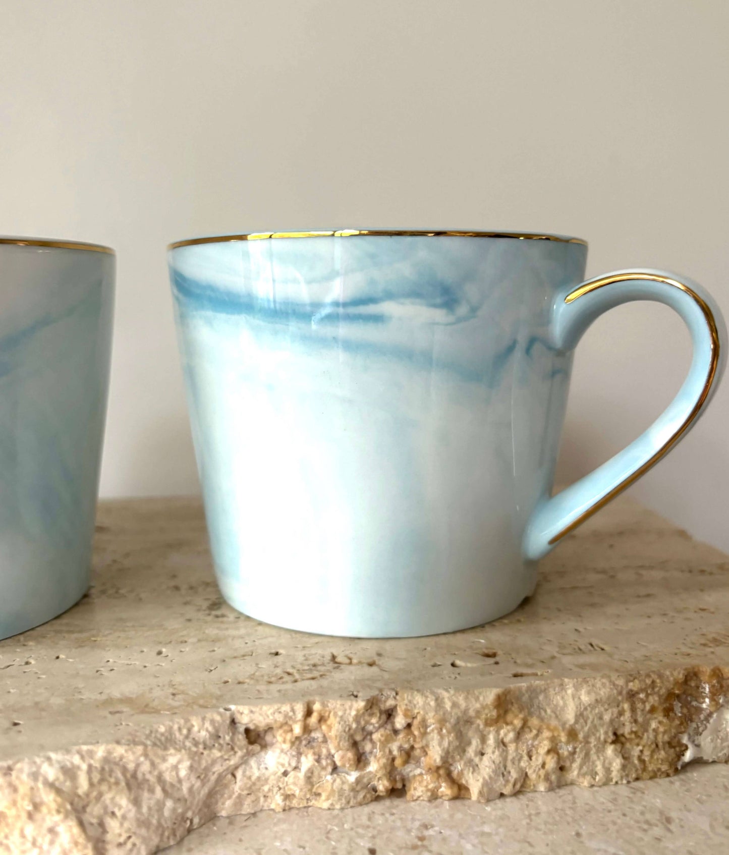 Marble Gold Mugs | Sky