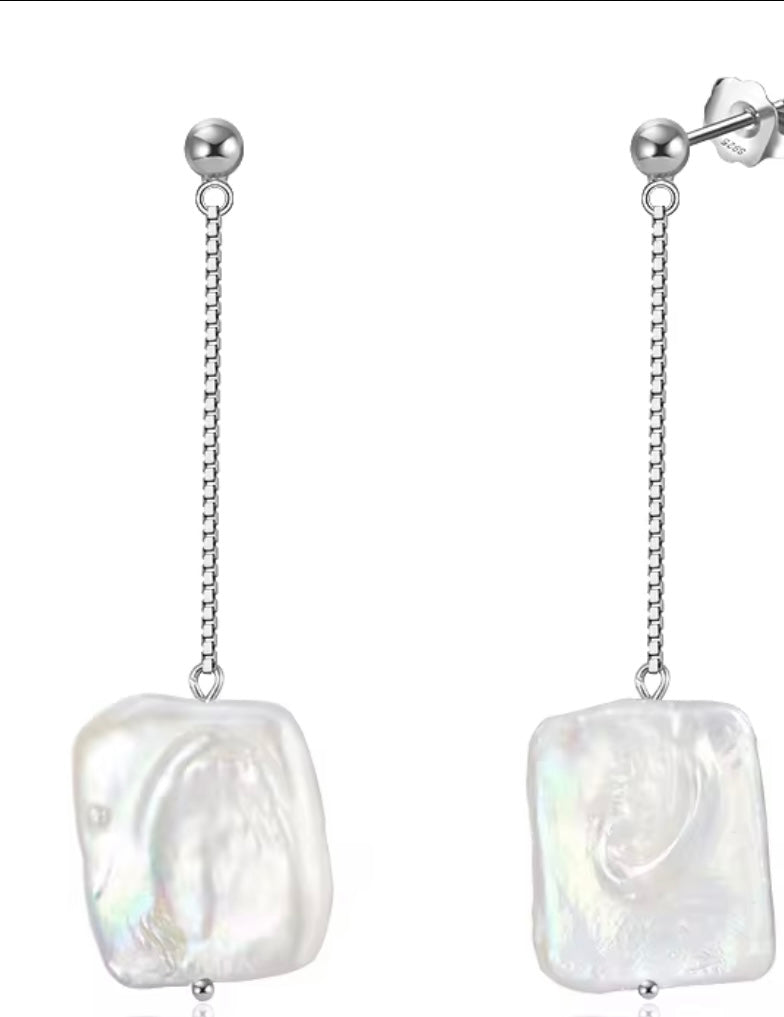 Luna pearl drop studs