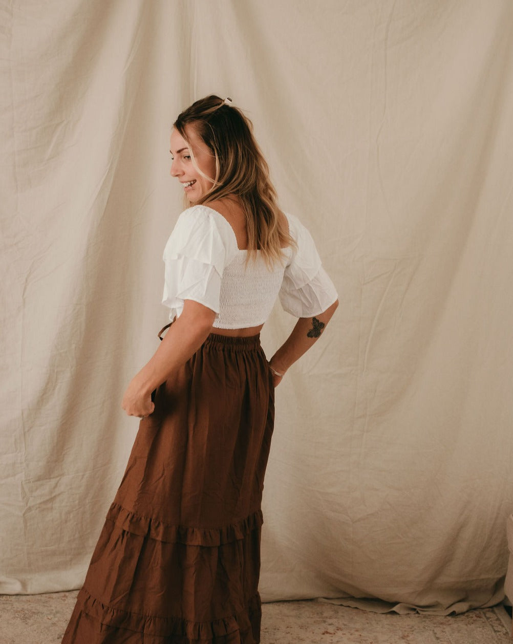 Brandy Bralet Sleeved Top