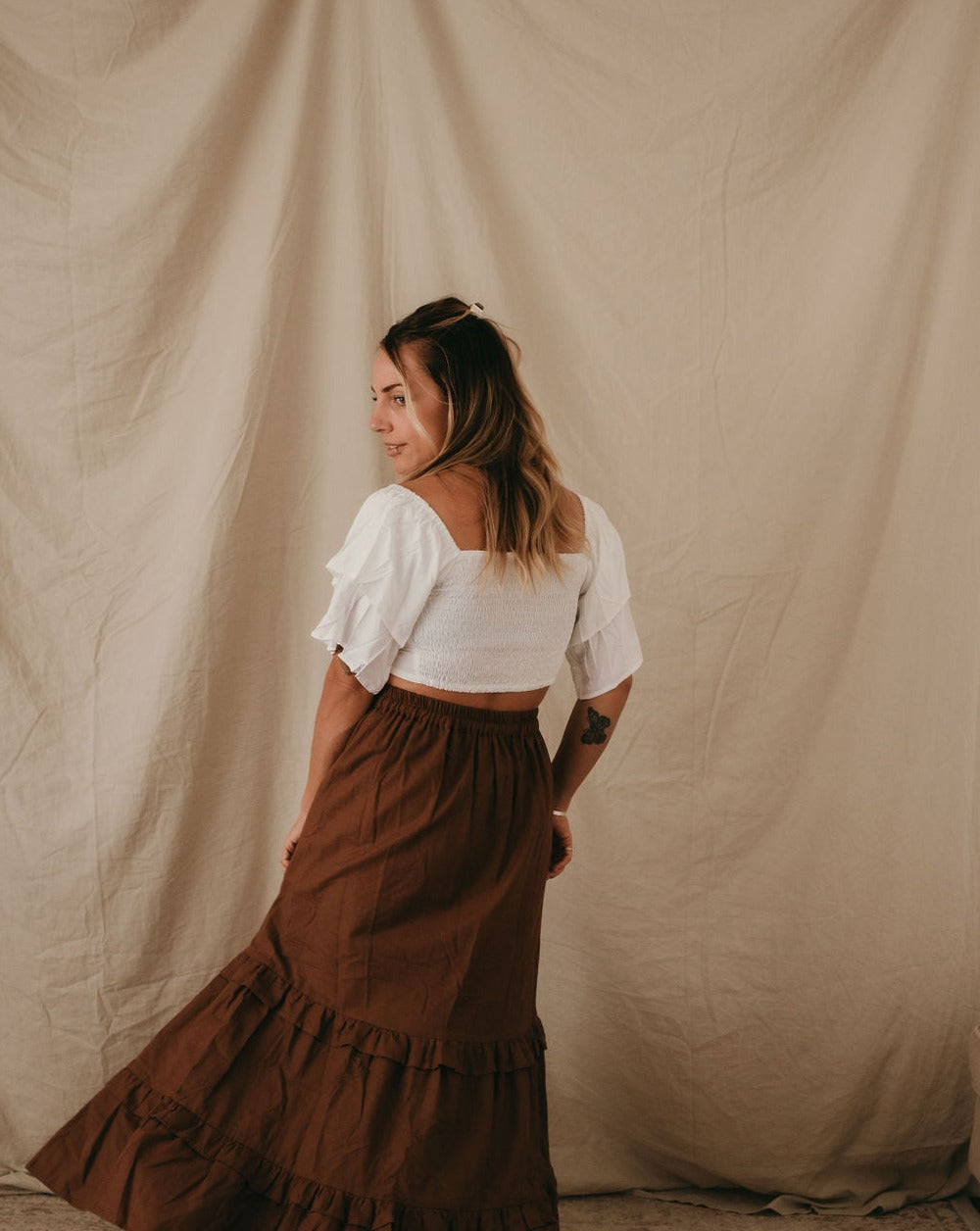 Brandy Bralet Sleeved Top