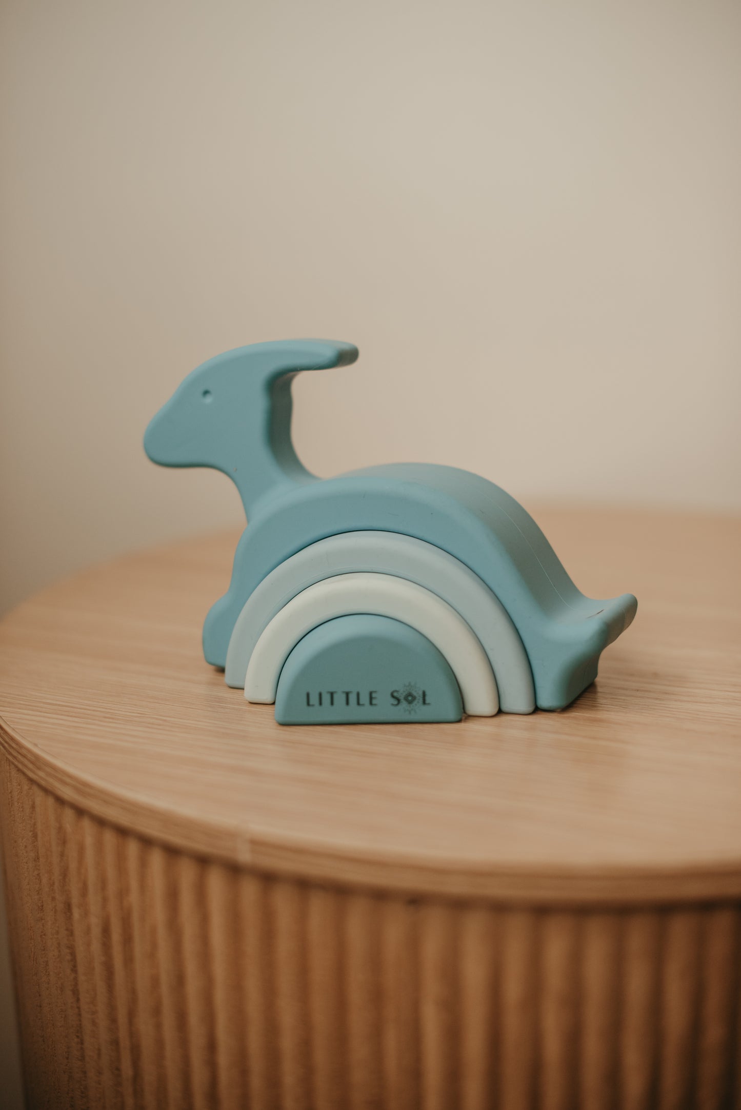Little Sol Stacking Dino Rainbow