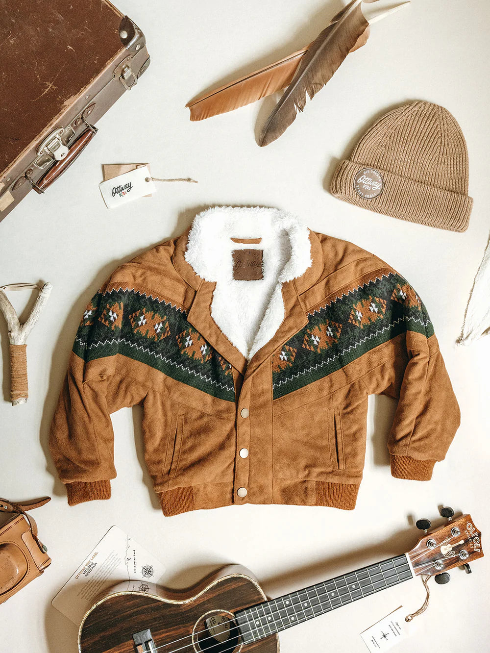 Kids - The Brown Rarebird Jacket - Brown