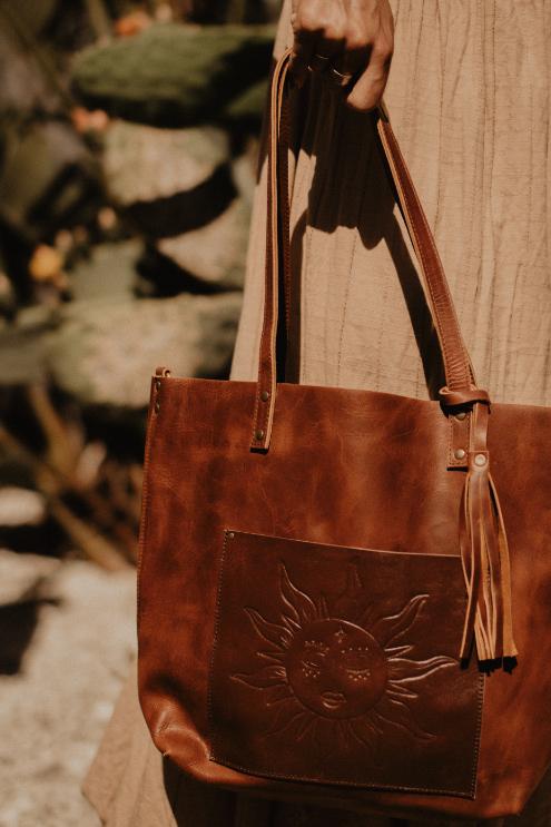 Dalma Tote - Embossed Sun