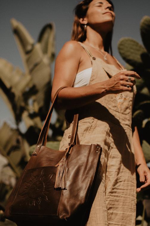 Dalma Tote - Embossed Sun