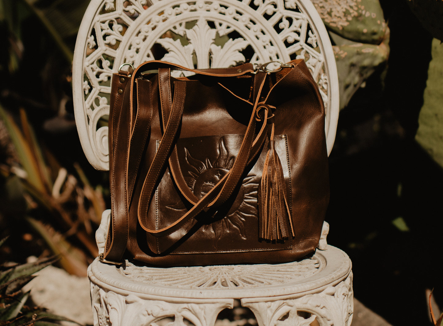Dalma Tote - Embossed Sun