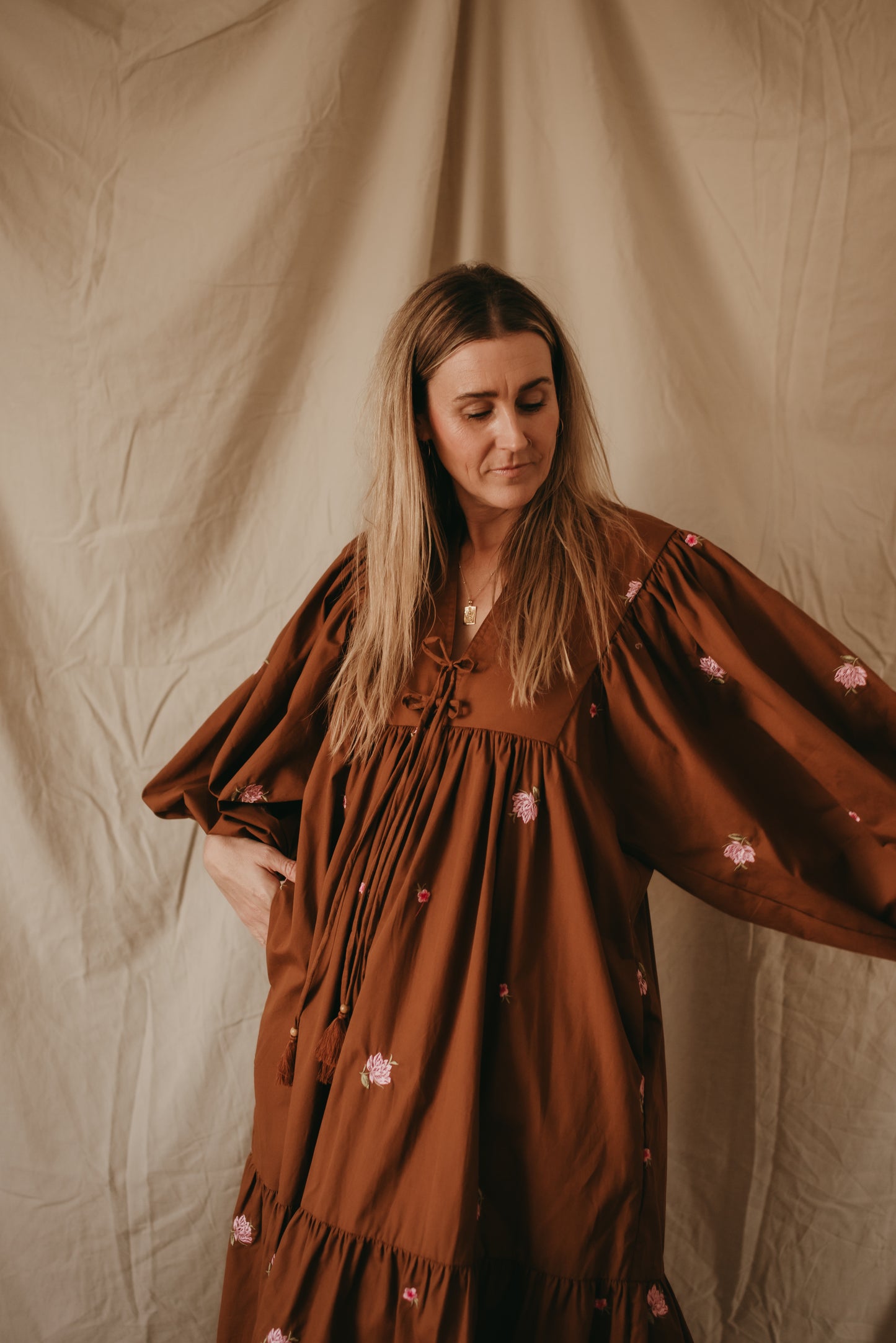 Sage Dress - Cocoa Bloom