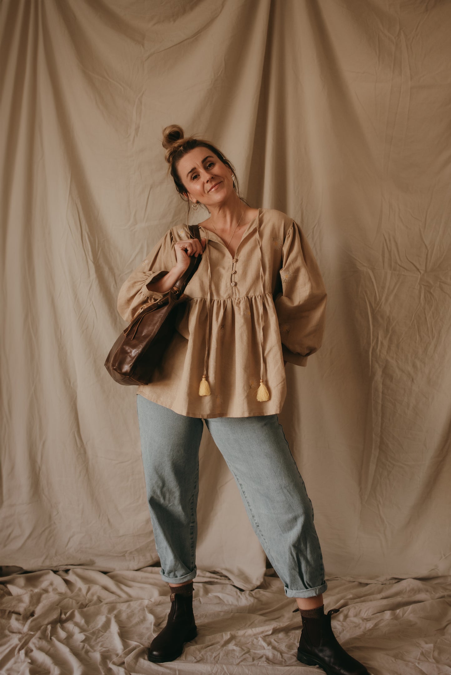 Dalma Tote - Embossed Shell