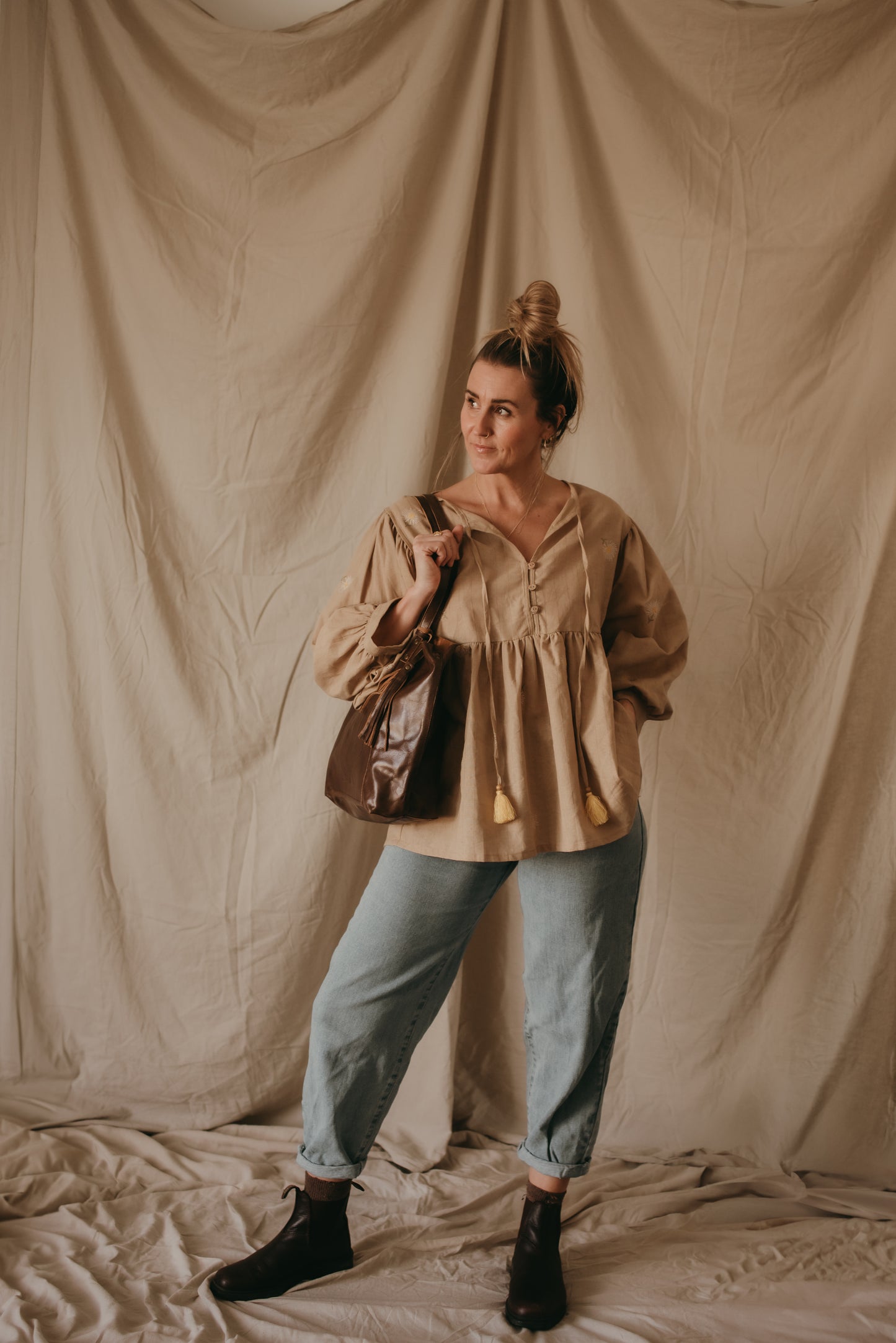 Dalma Tote - Embossed Shell