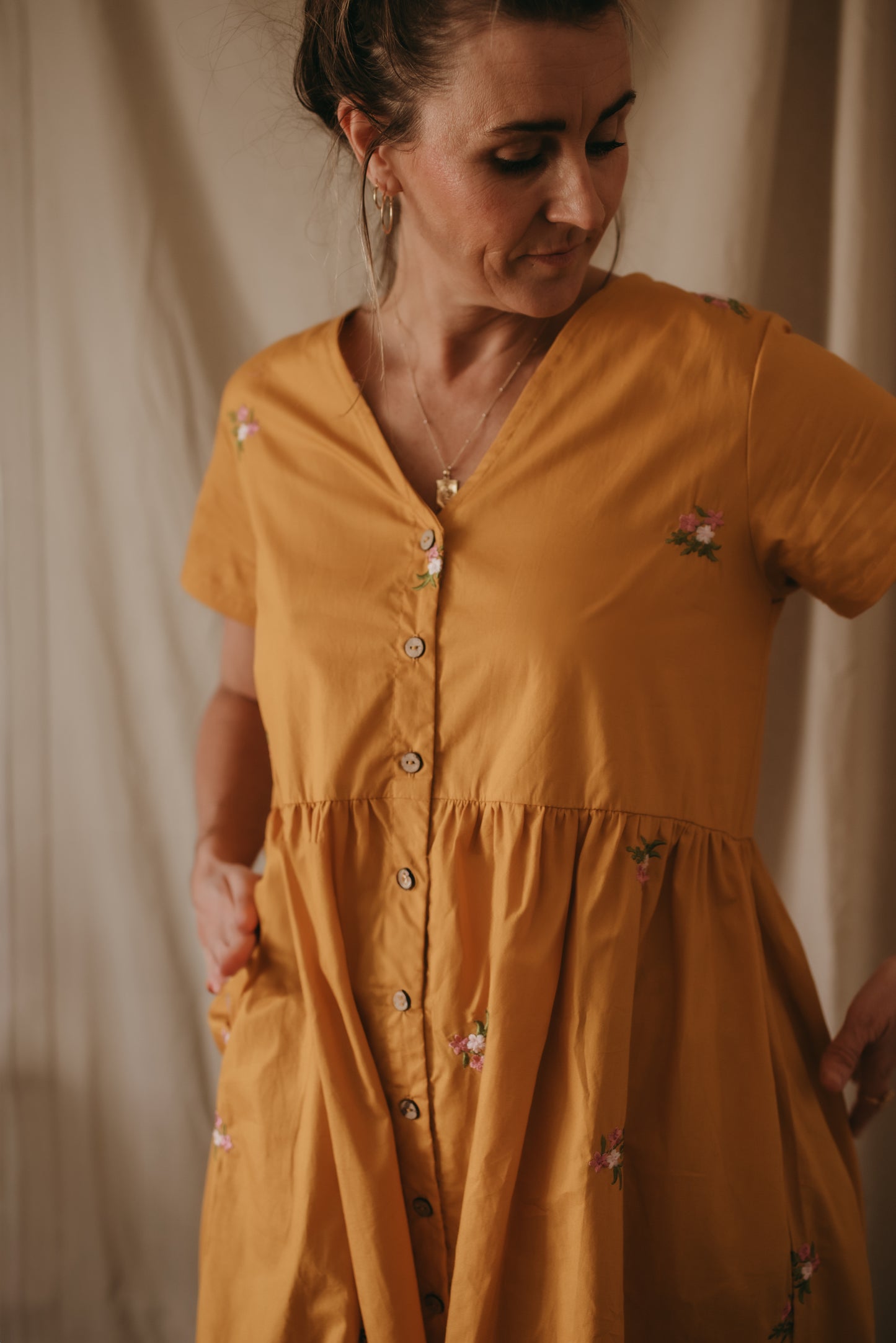 Matilda Dress - Mustard Muse