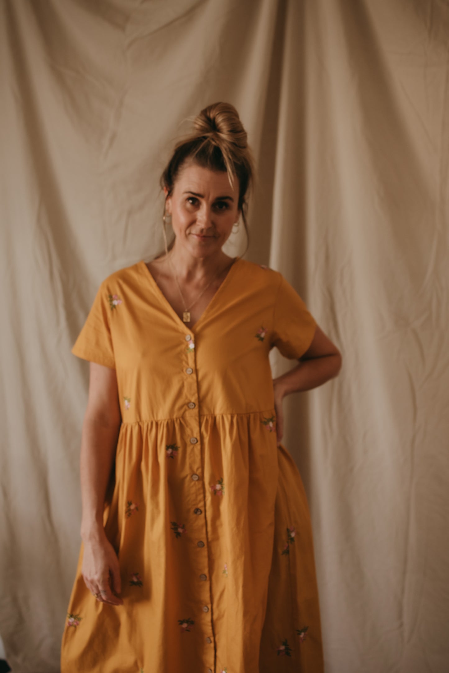 Matilda Dress - Mustard Muse