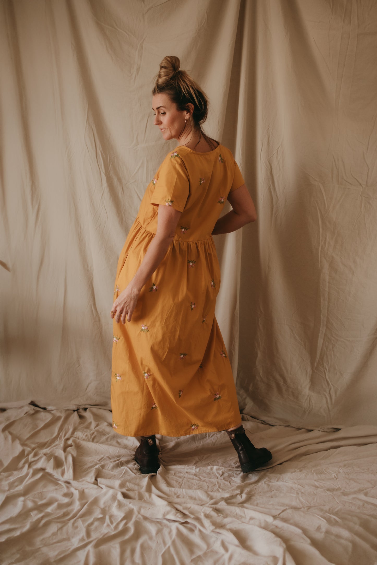 Matilda Dress - Mustard Muse