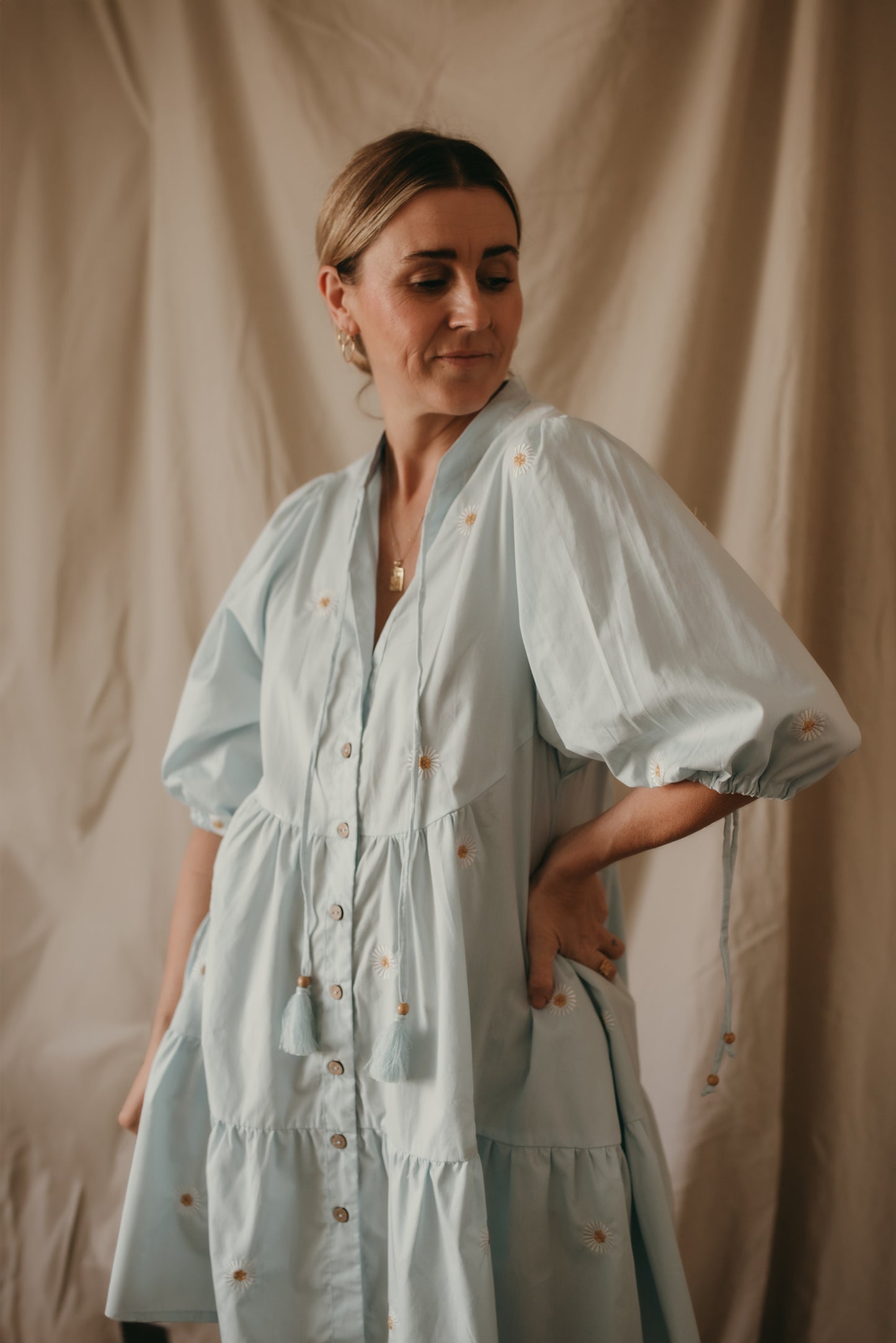 Sky Dress - Blue Daisy