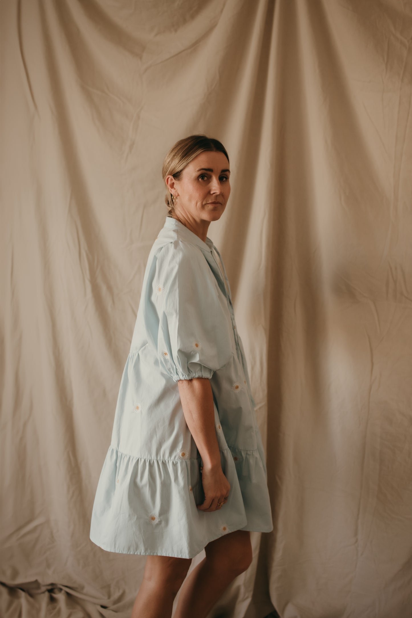 Sky Dress - Blue Daisy