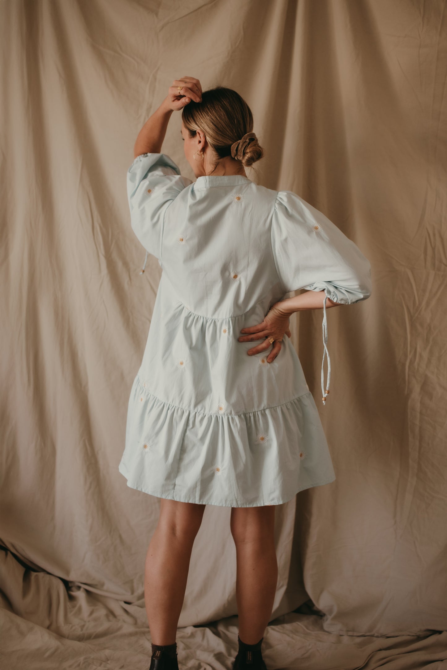 Sky Dress - Blue Daisy
