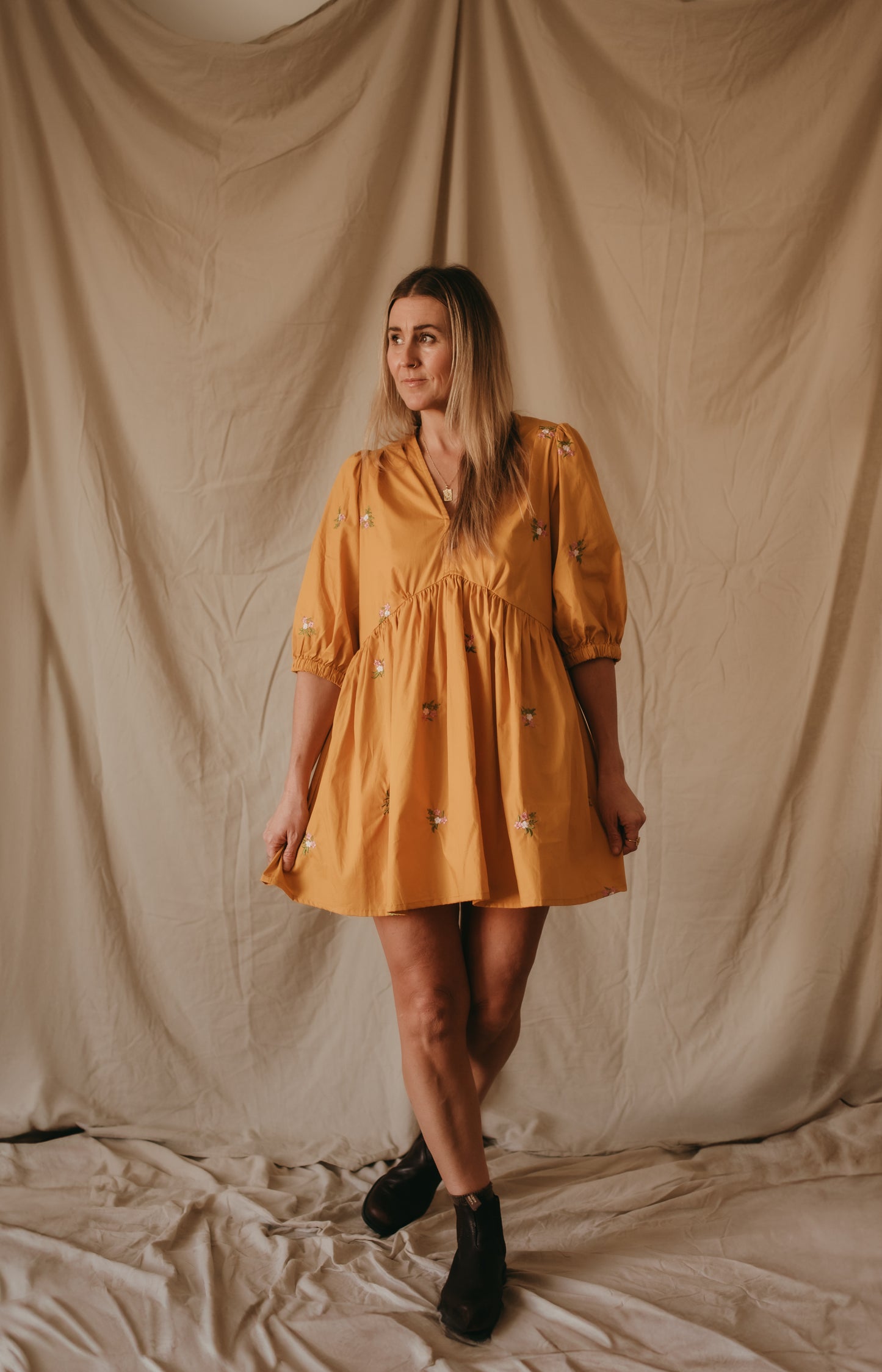 Lola Dress - Mustard Muse