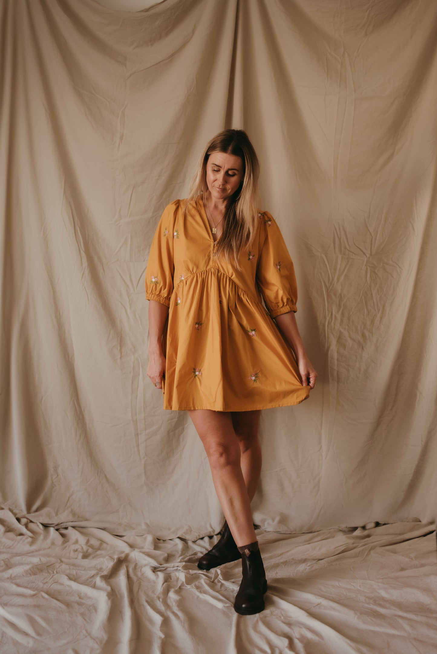 Lola Dress - Mustard Muse