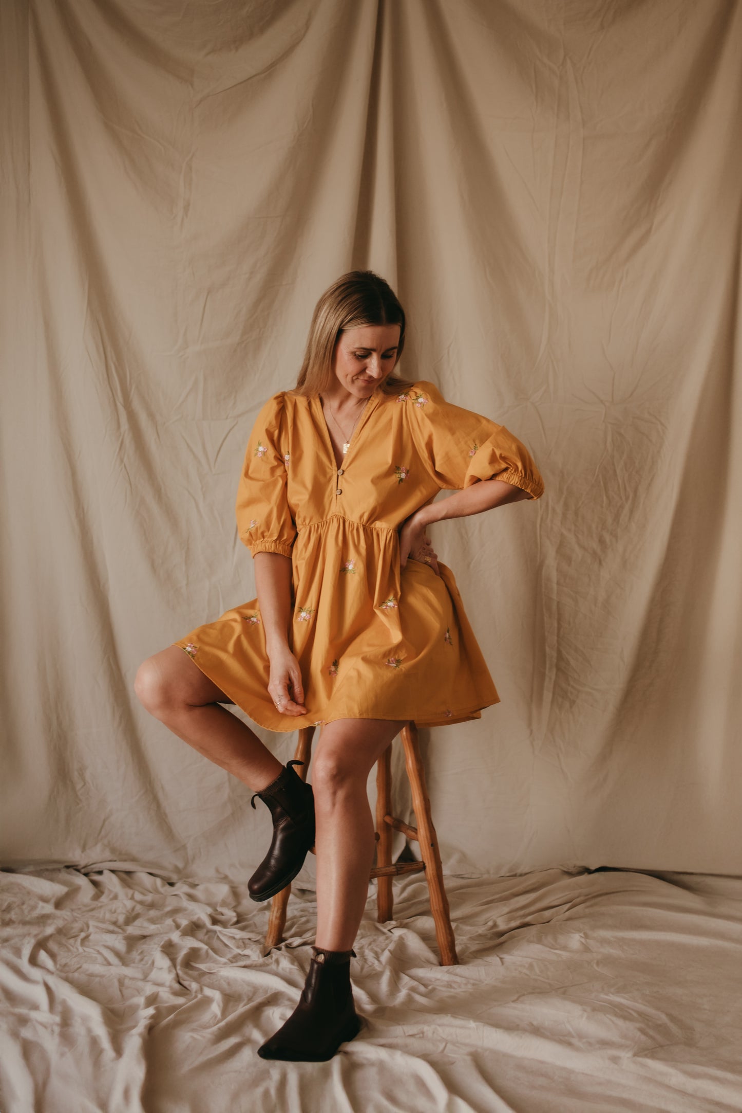 Lola Dress - Mustard Muse