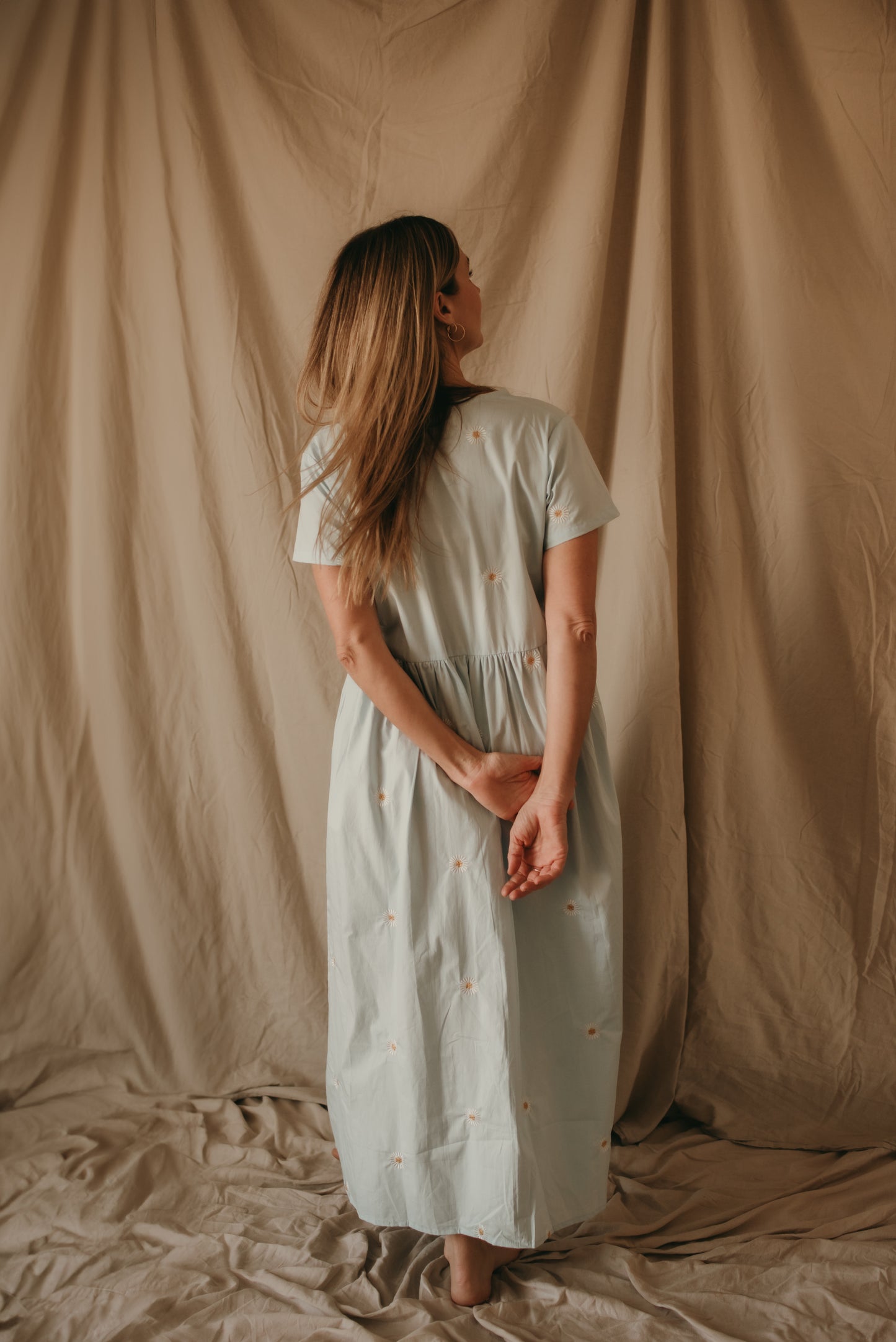 Matilda Dress - Blue Daisy