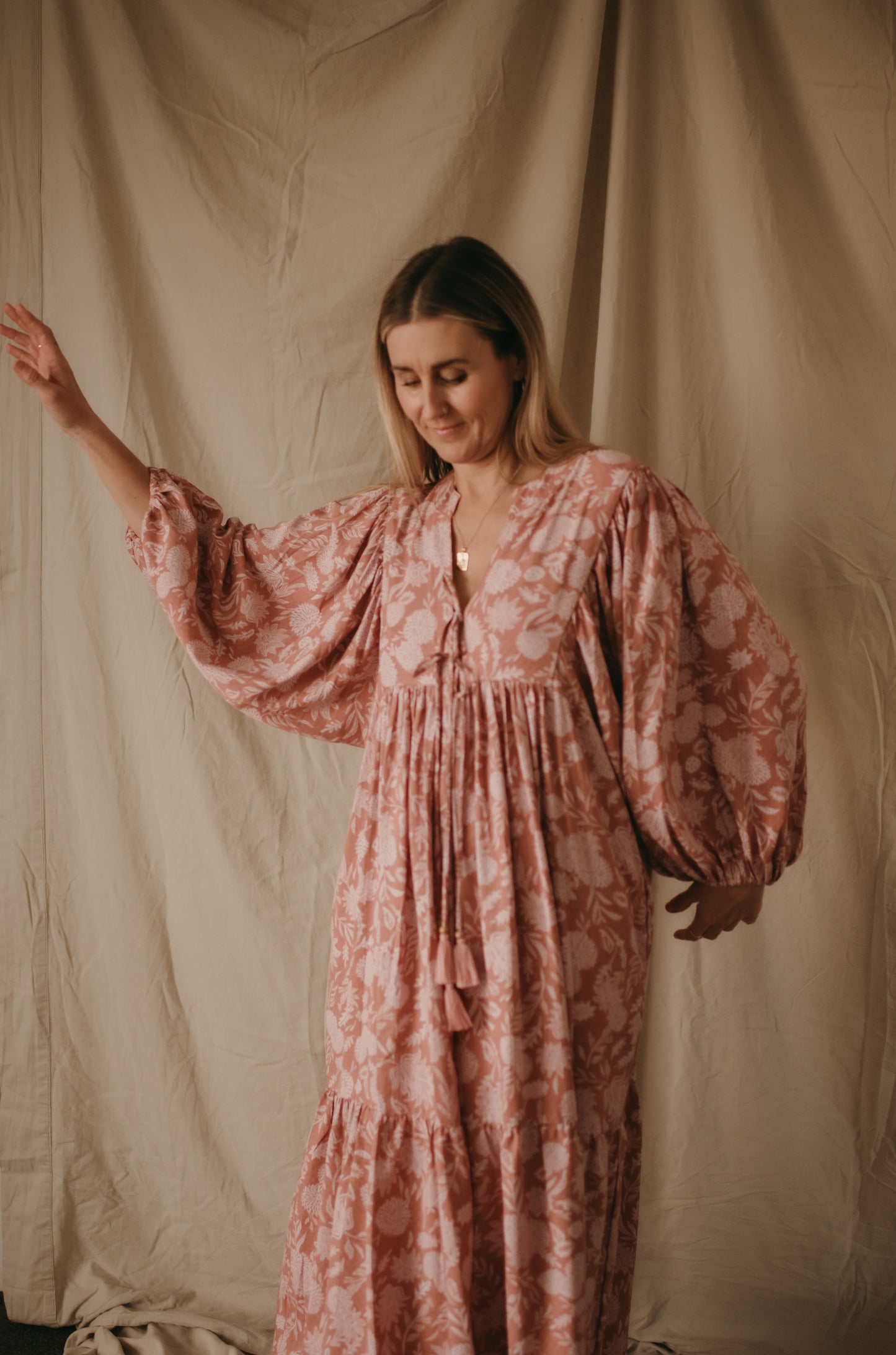 Sage Dress - Peony