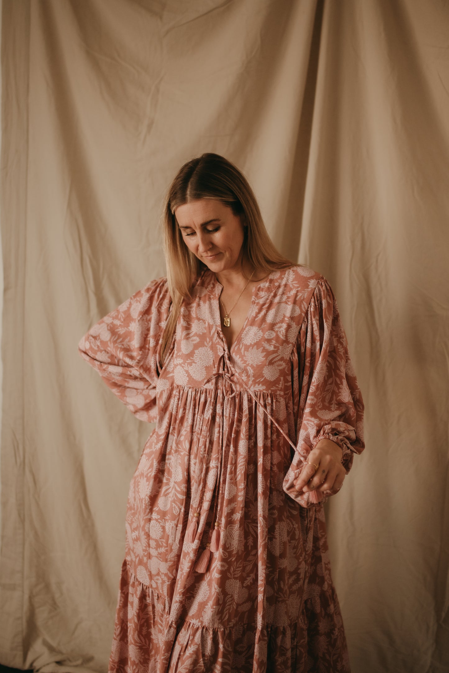 Sage Dress - Peony