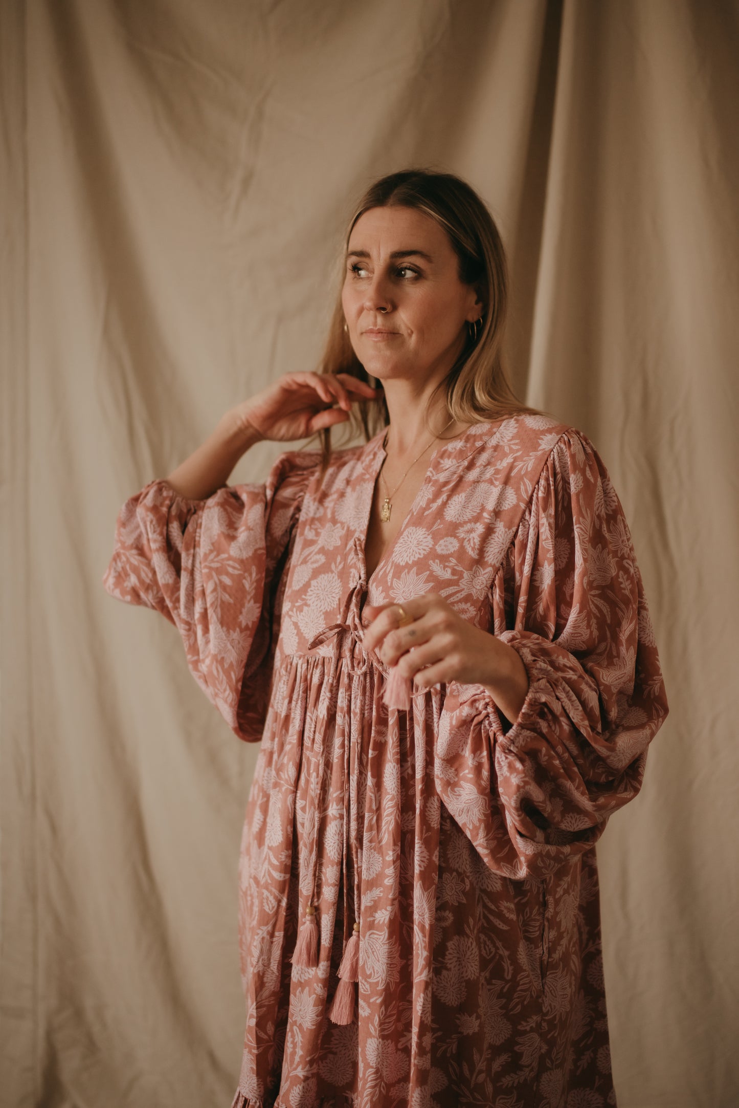 Sage Dress - Peony