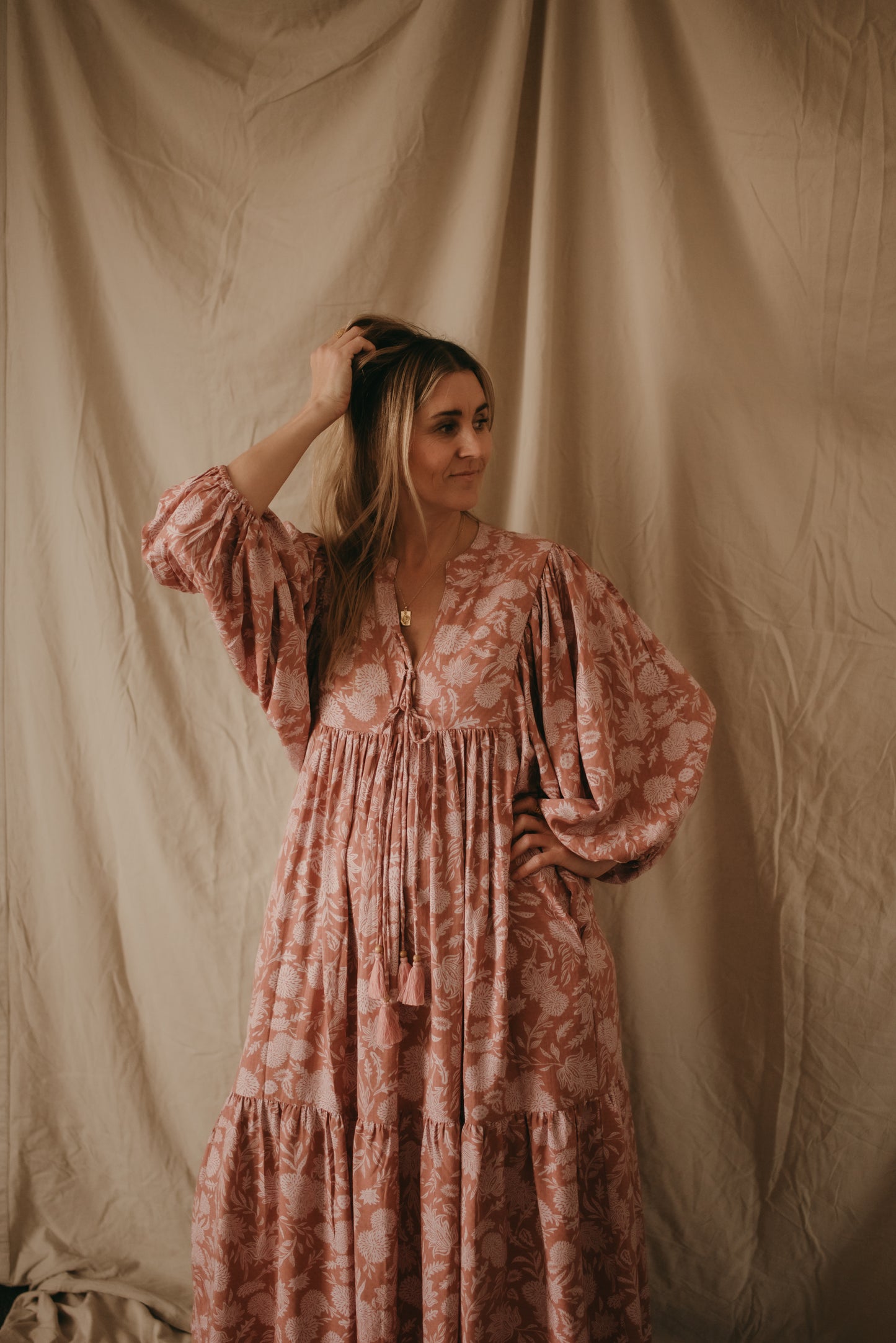 Sage Dress - Peony
