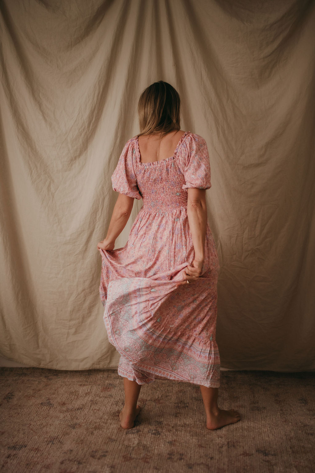 Lily Maxi Dress Shell Print