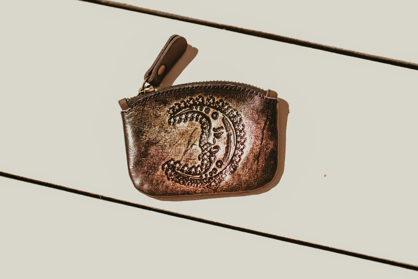 Pixie Coin Pouch - Embossed moon
