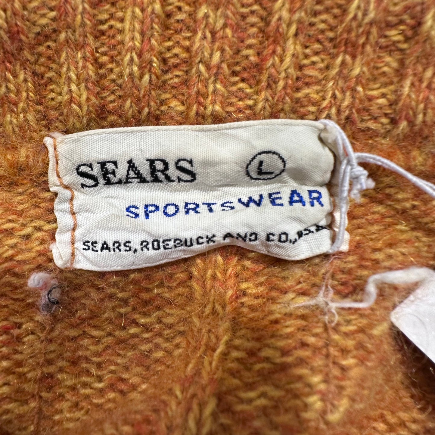 Vintage Knitwear - Apricot Sears Sportswear