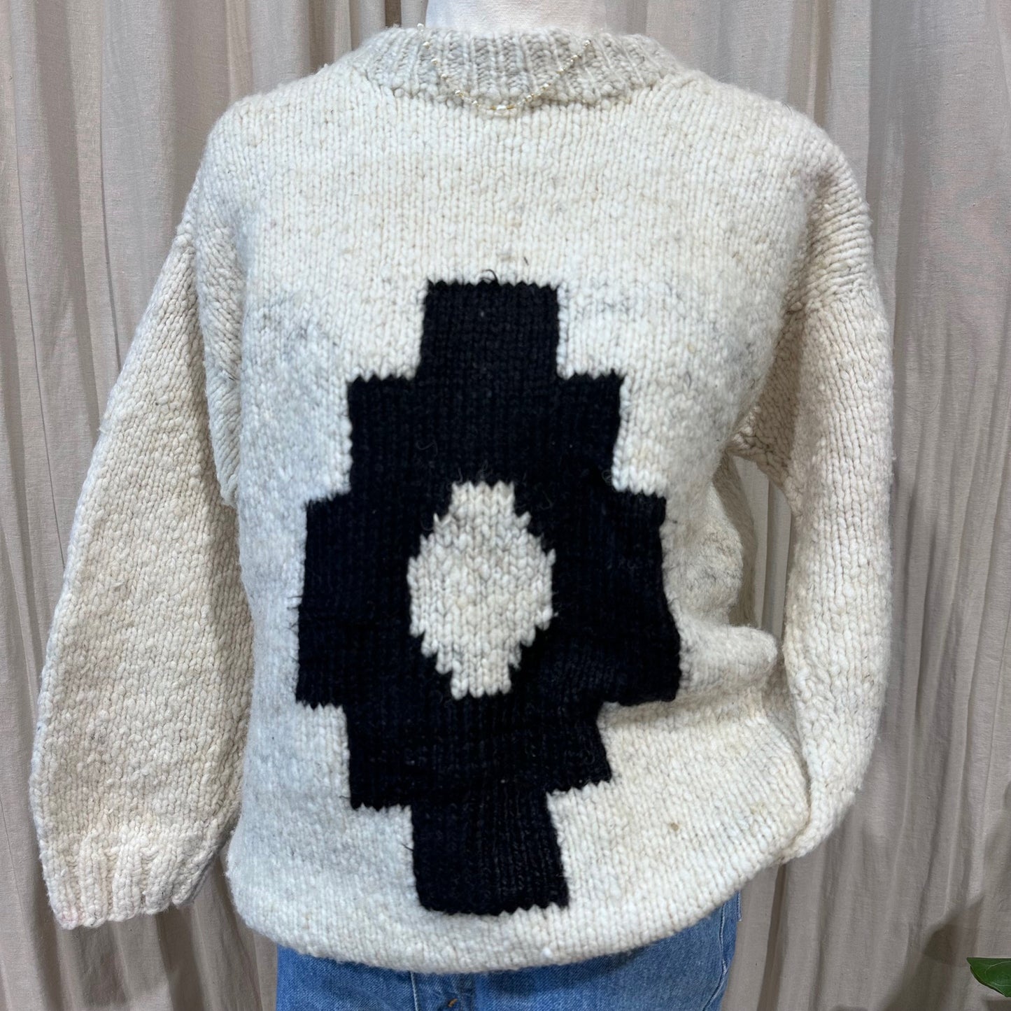 Vintage Knitwear - Oat & Black
