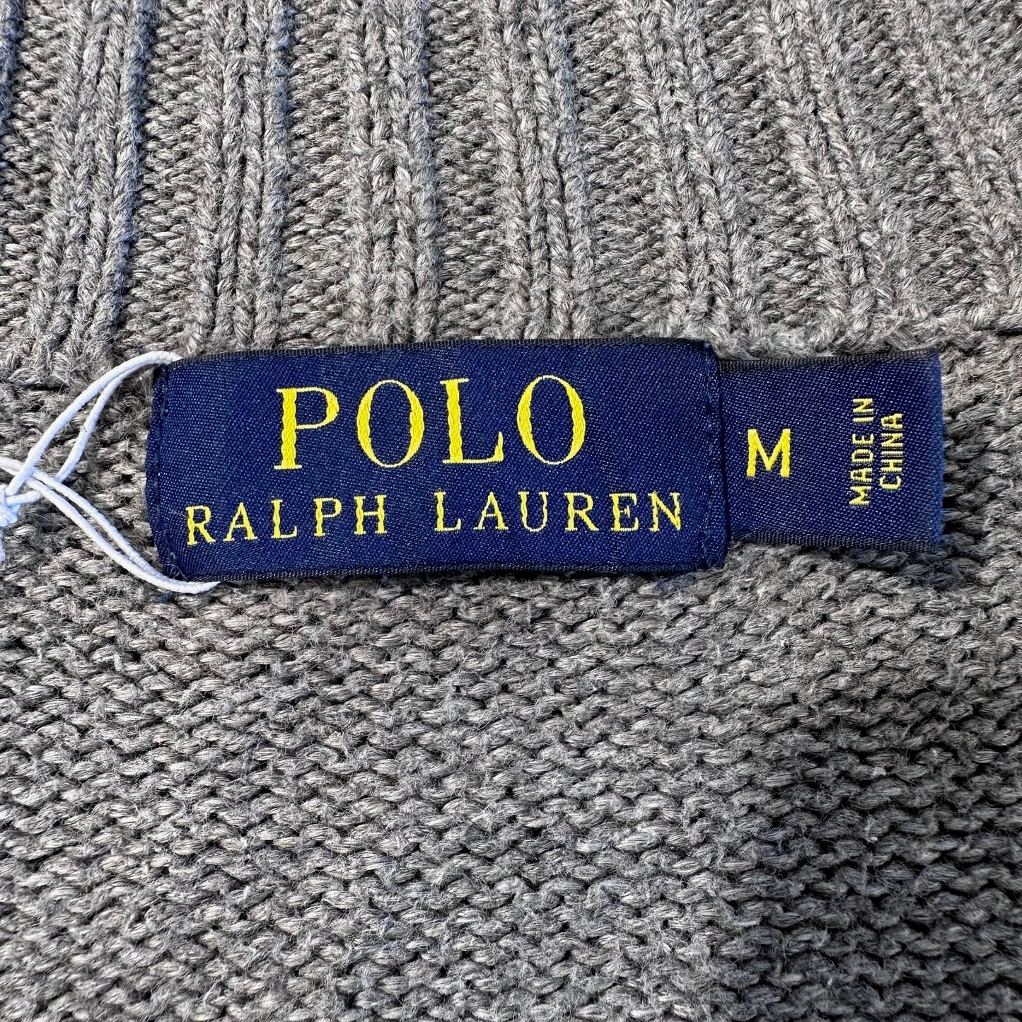 Vintage Knitwear - Ralph Lauren Grey Zip Up