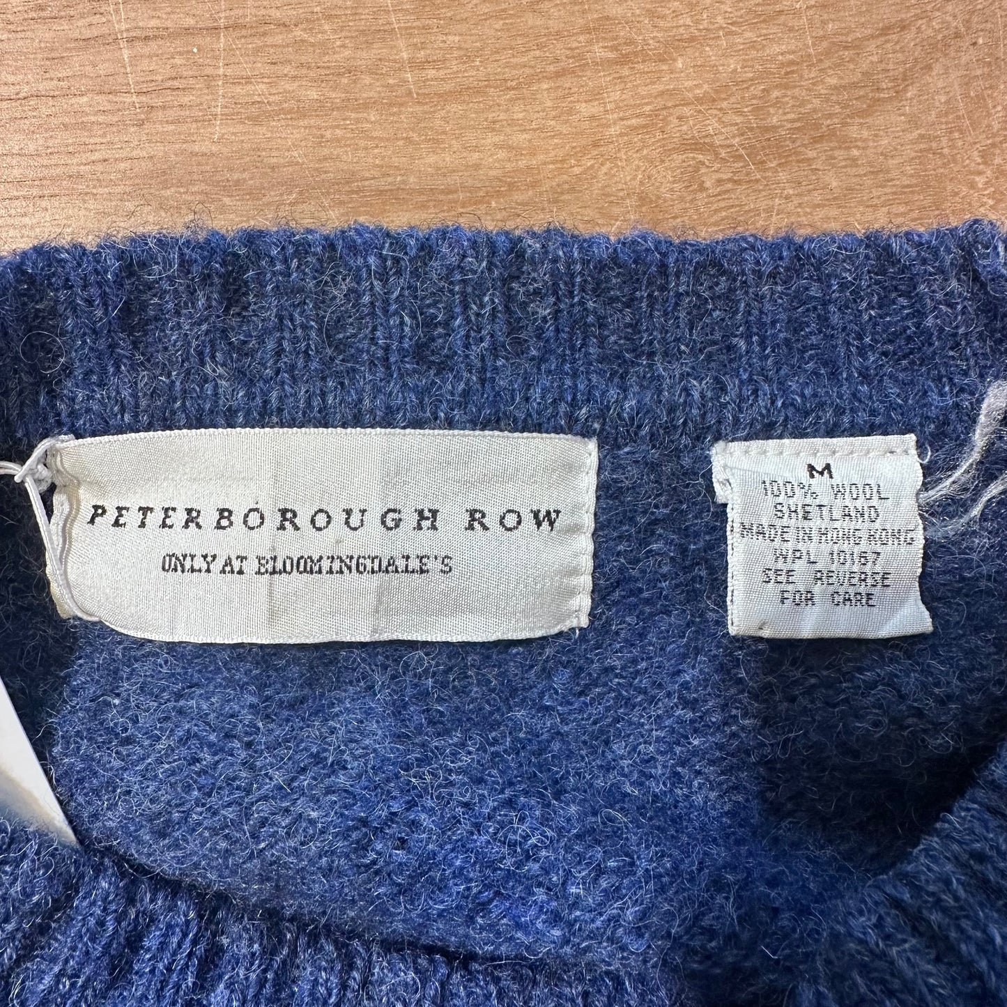 Vintage Knitwear - Navy Peterborough Row Knit