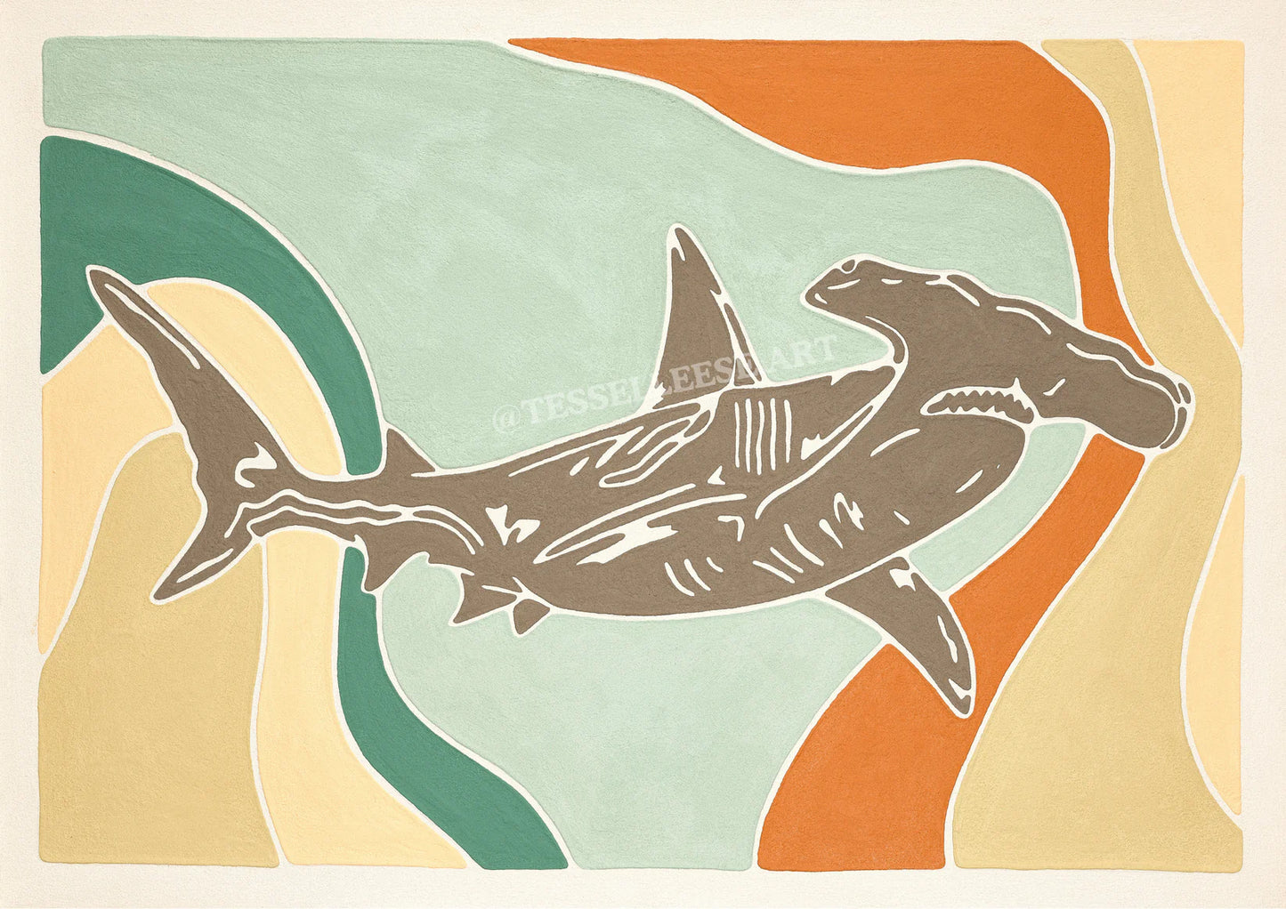 Tess Elleese - Big Ol' Brucey A3 Print