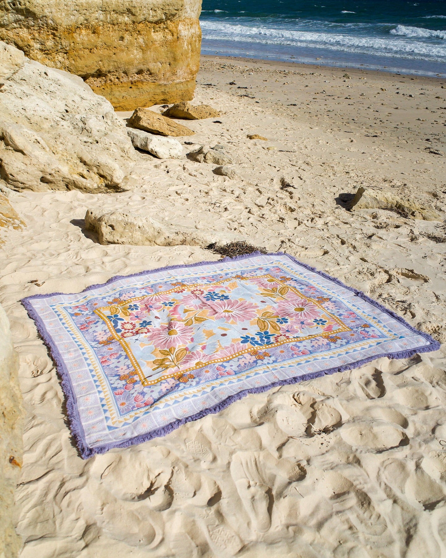 Lavender - Picnic Beach Throw Rug - XL