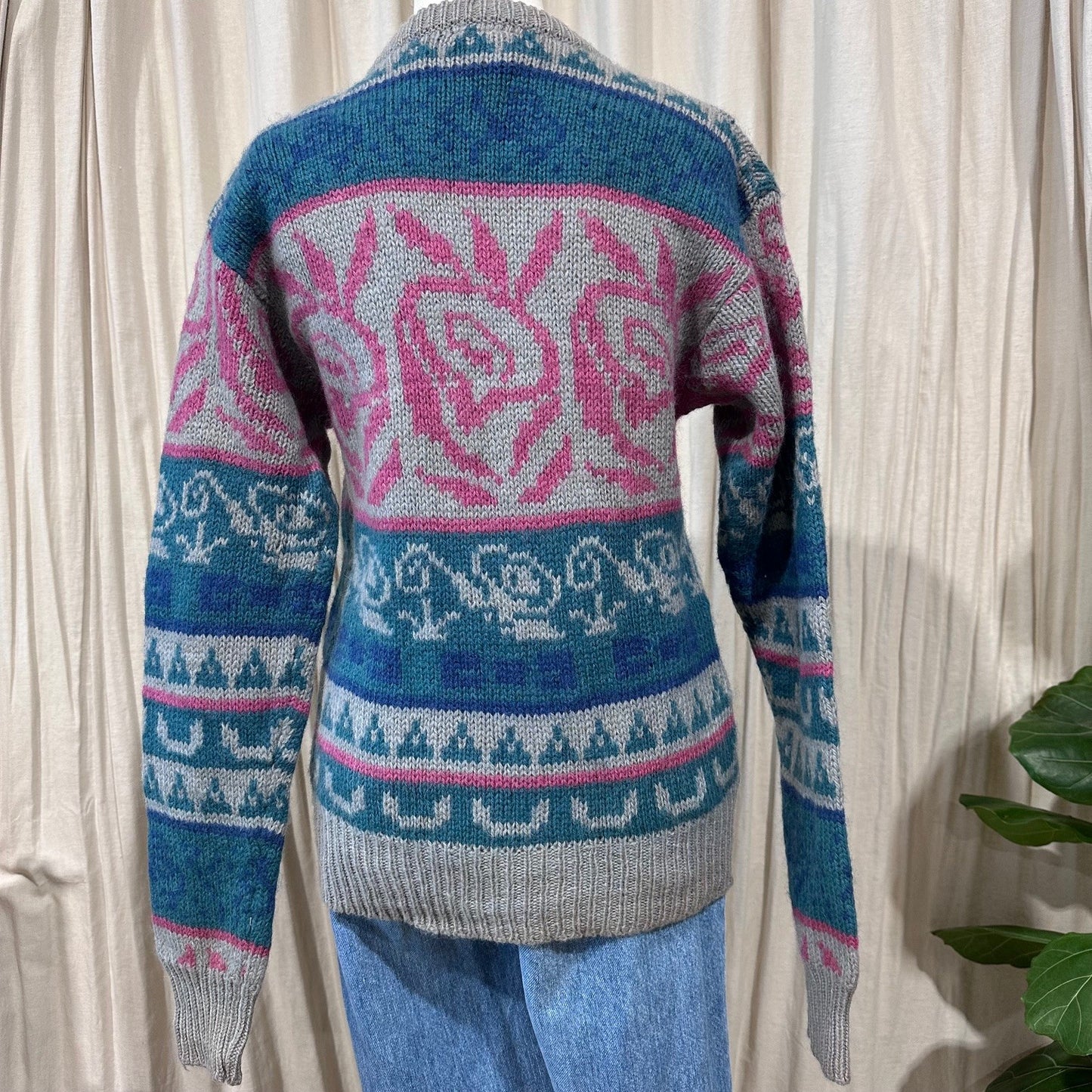 Vintage Knitwear - Grey/Pink Smartee