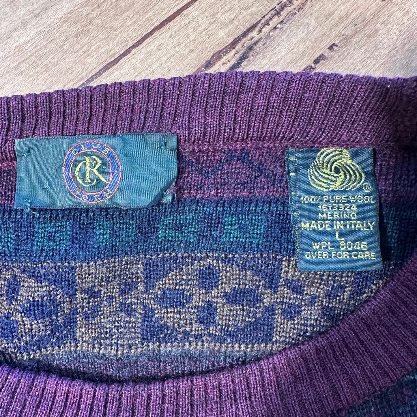 Vintage Knitwear - Club Room Maroon/Multi