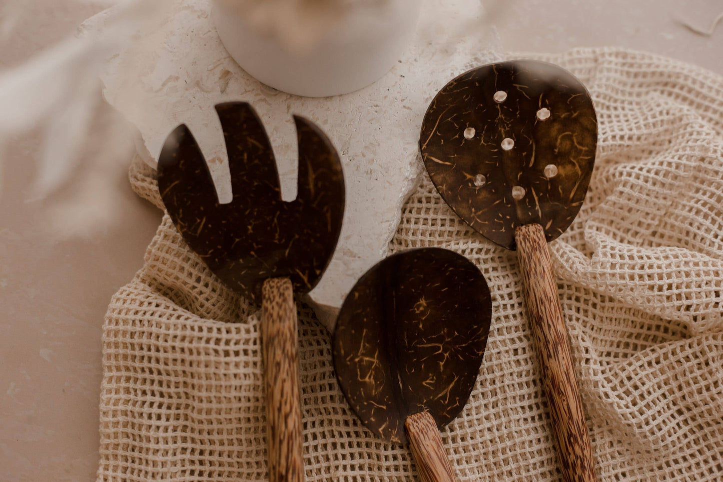 Coconut Salad Spoon and Fork Set