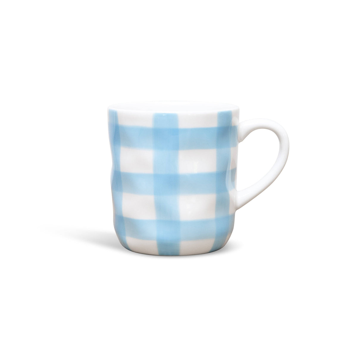 Ceramic Mug | Cornflower Blue Gingham