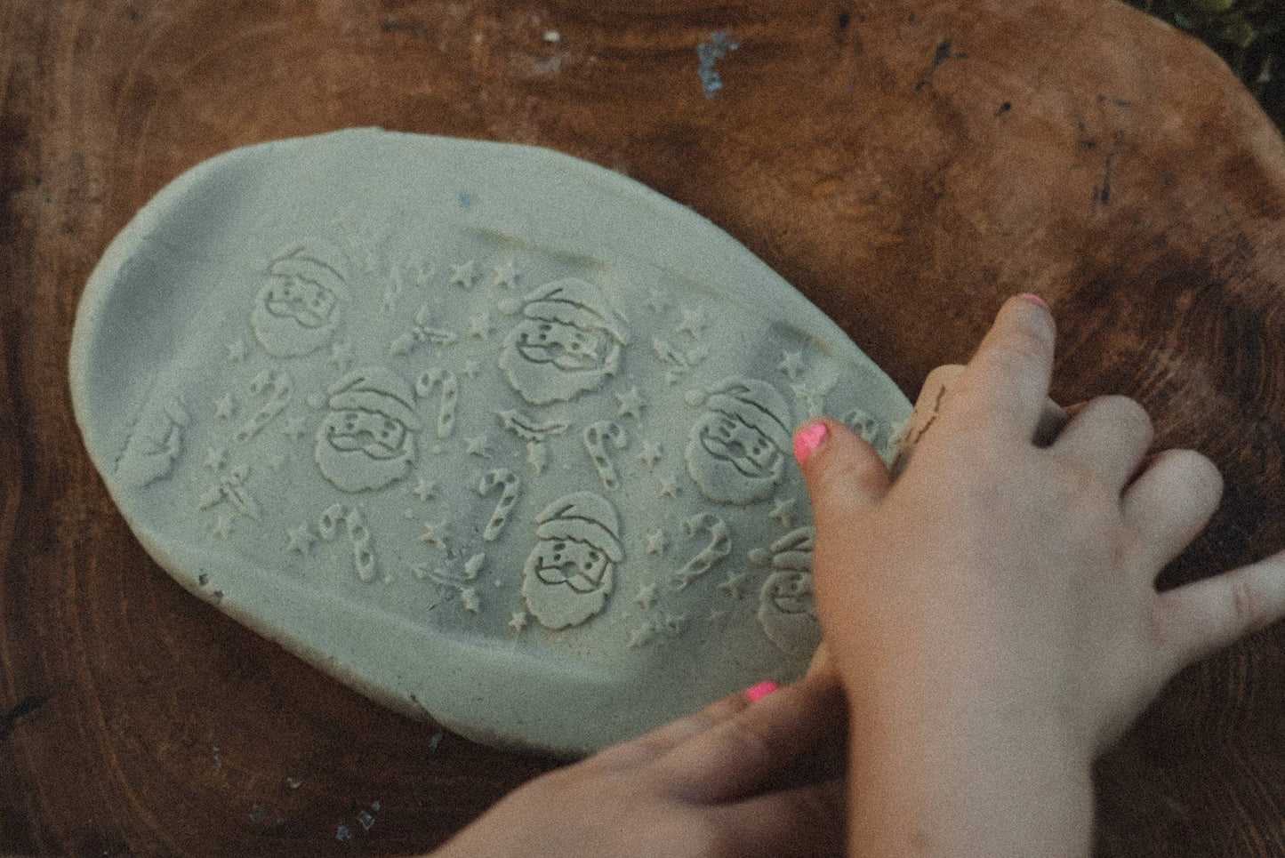 Santa Christmas Roller - Pattern Playdough Roller