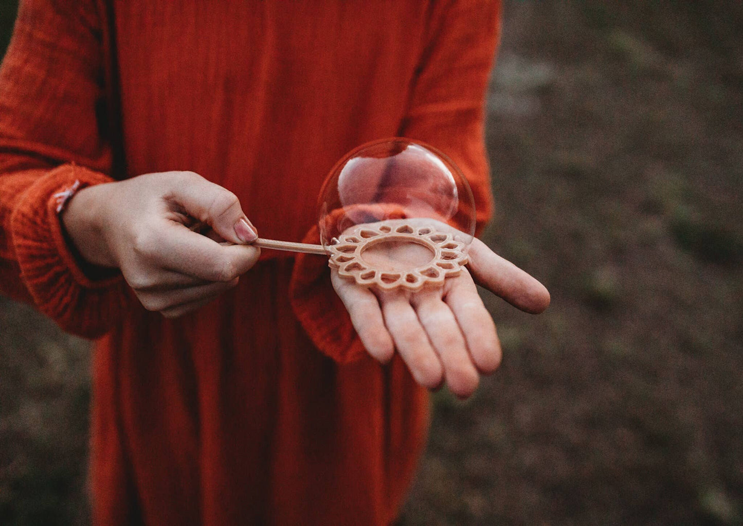 Sunflower Bubble Wand - Eco Sensory Tool