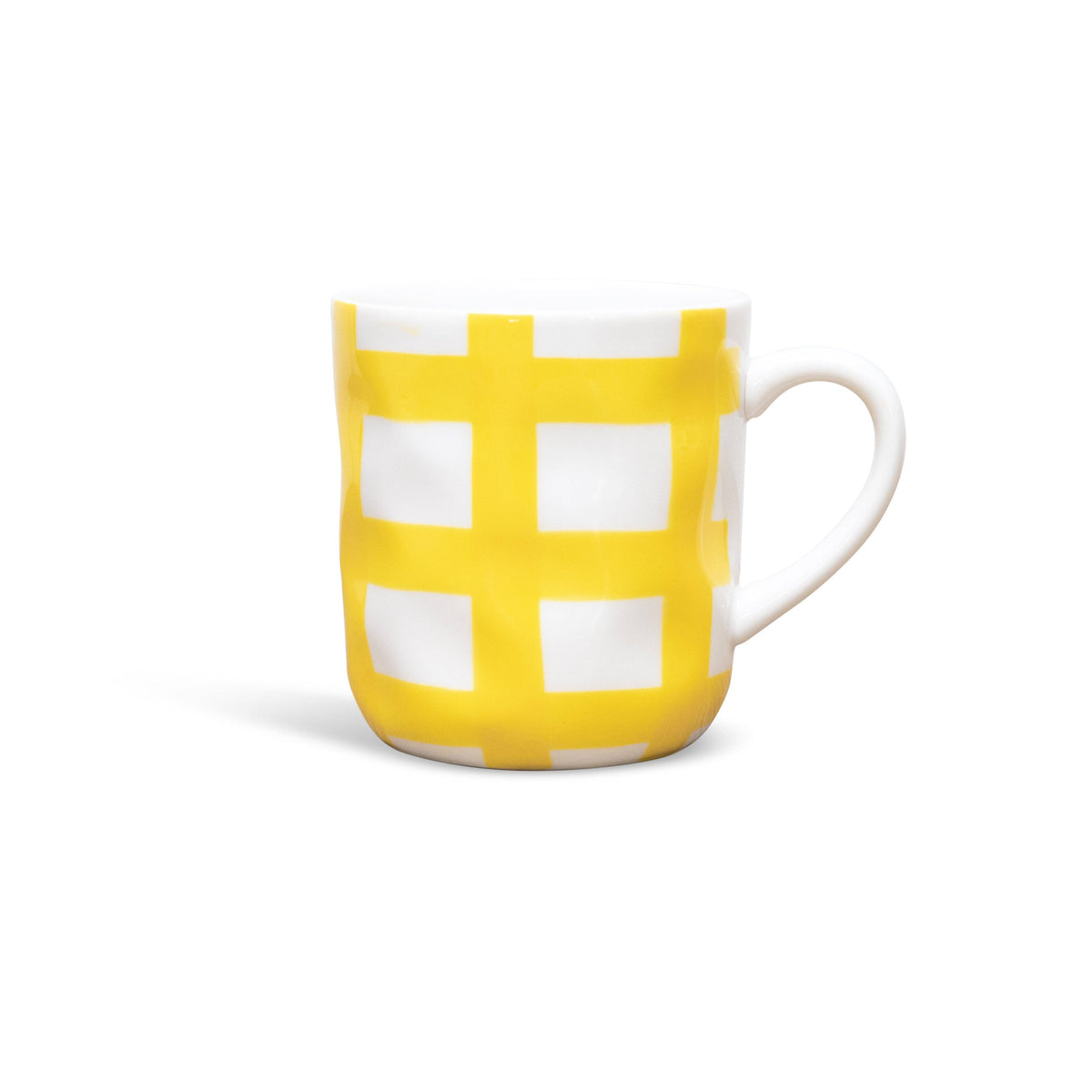 Ceramic Mug | Yellow Gingham