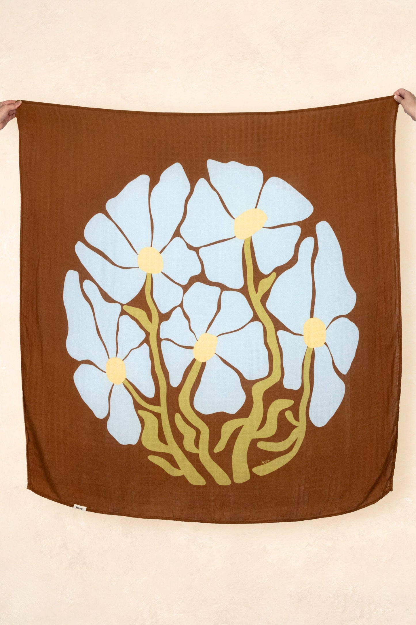 Organic Muslin Swaddle - Fleur Umber (Limited Edition)