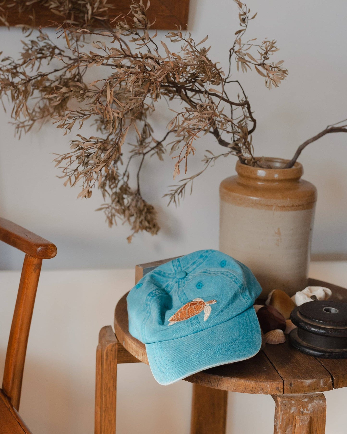 Turtle Fish Lid | Cotton Dad Cap in Blue
