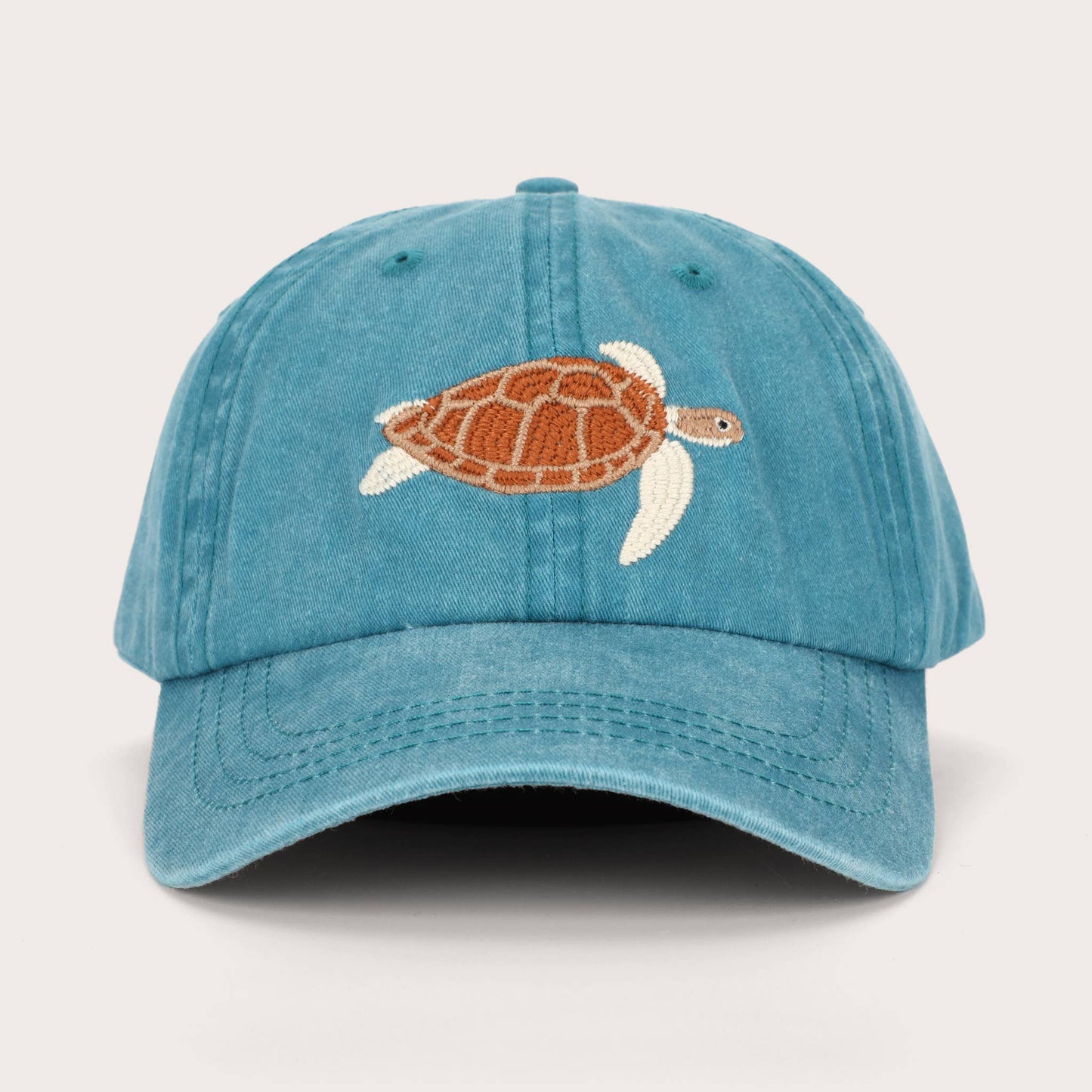 Turtle Fish Lid | Cotton Dad Cap in Blue