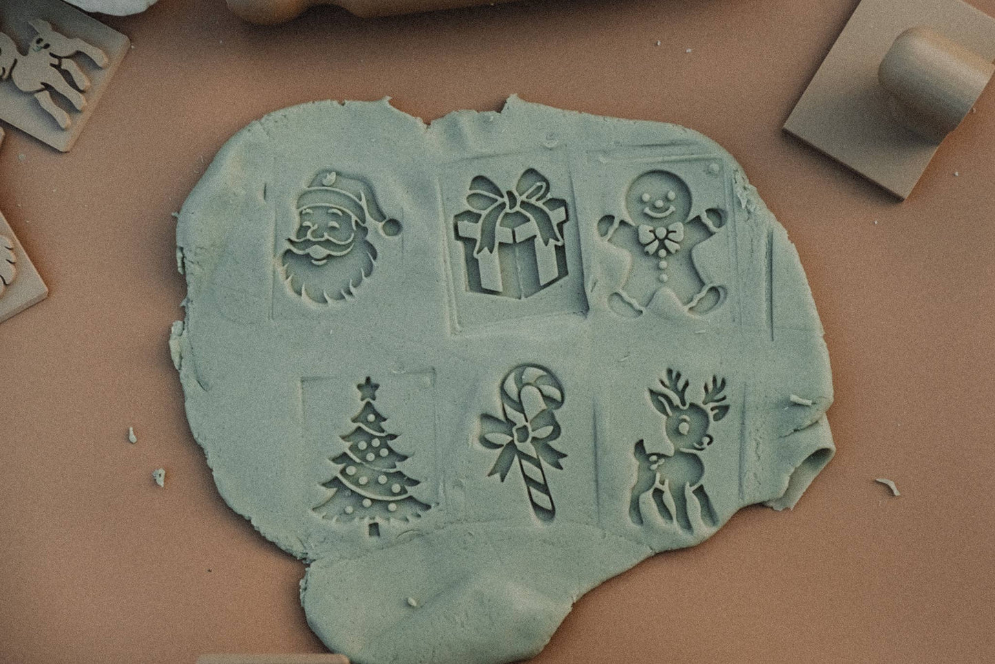 Christmas Eco Stamp Set - Playdough Tool