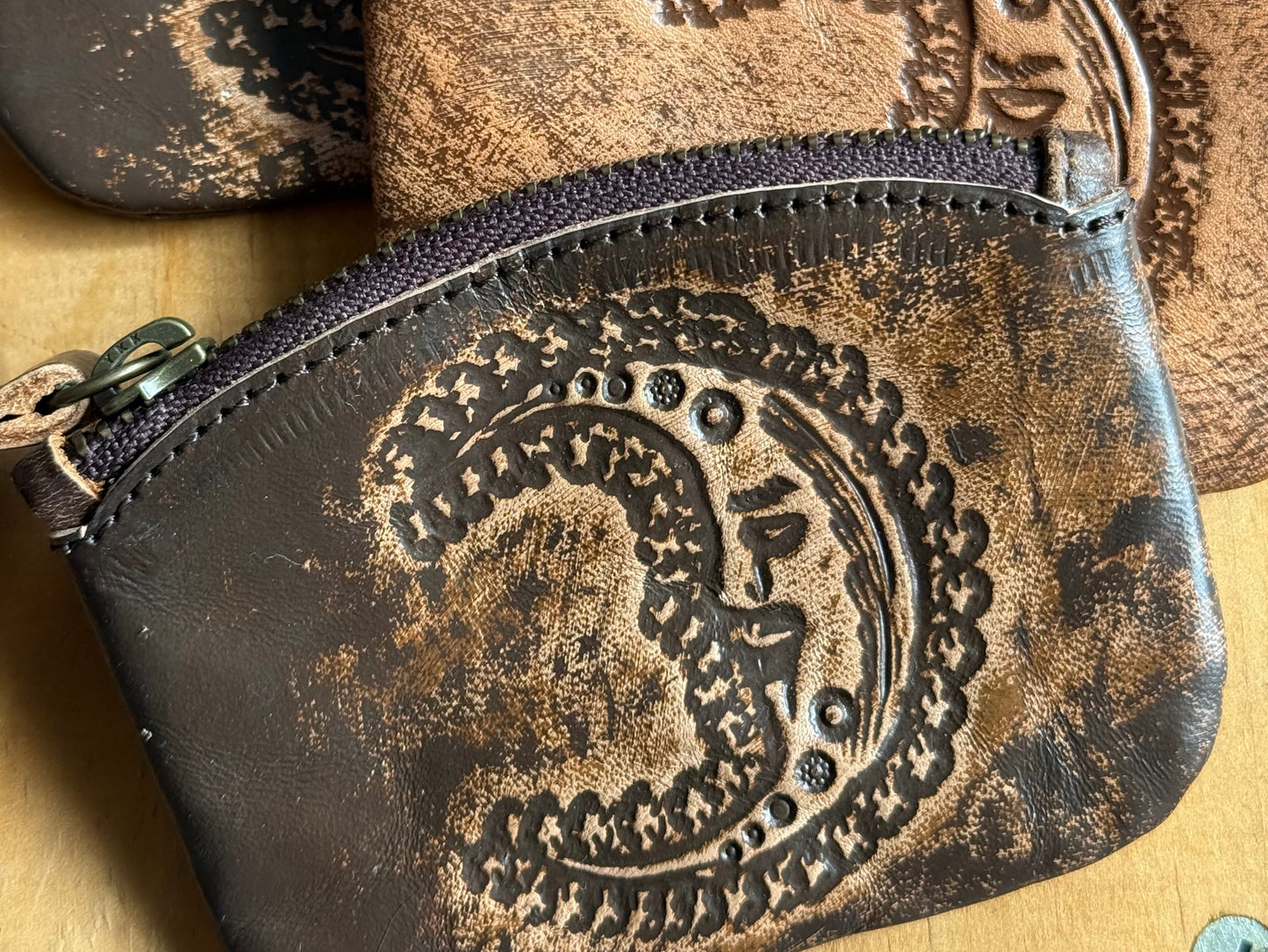 Pixie Coin Pouch - Embossed moon