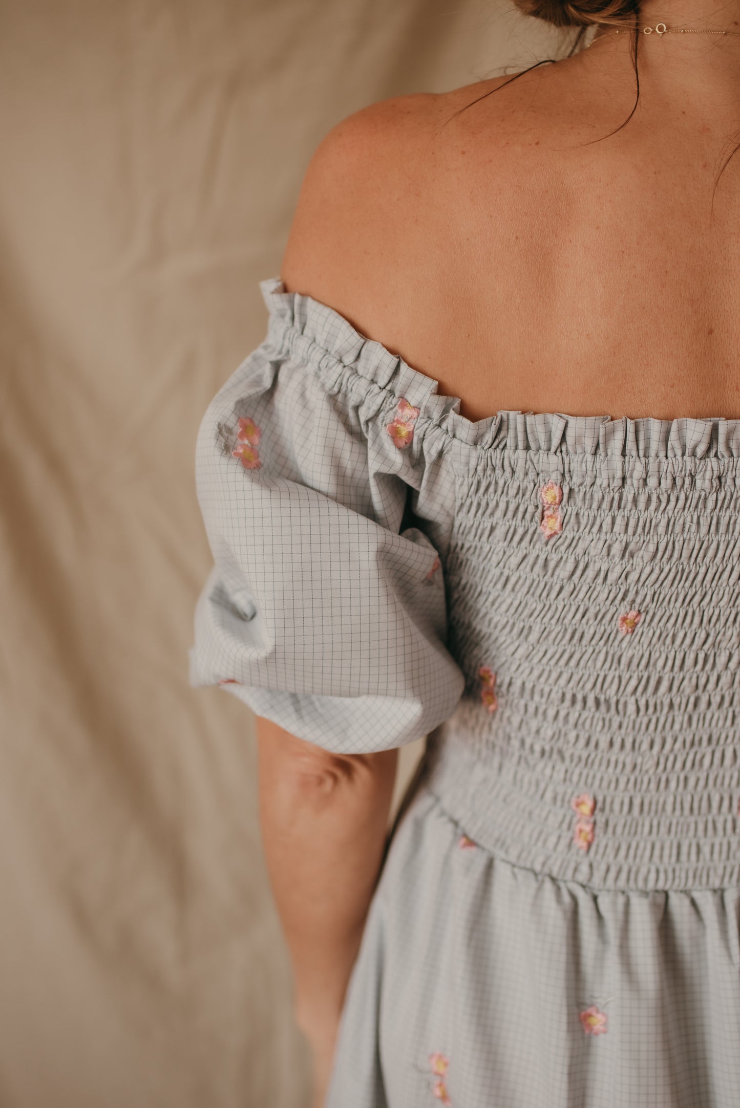 Lily Maxi - Gingham Skies