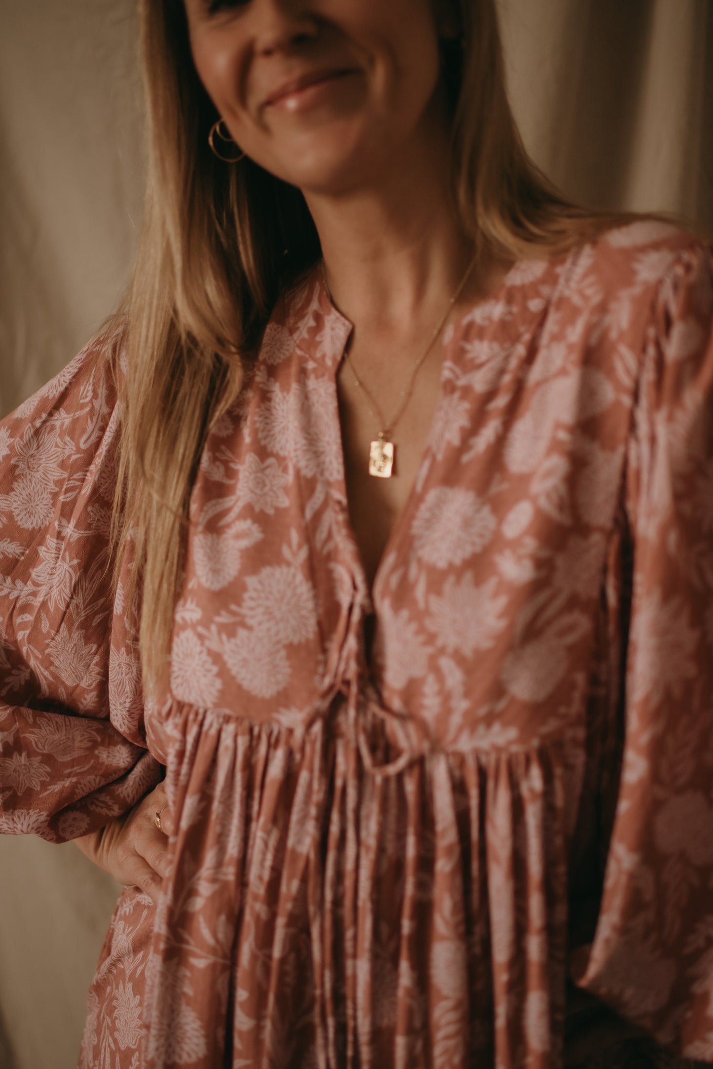 Sage Dress - Peony