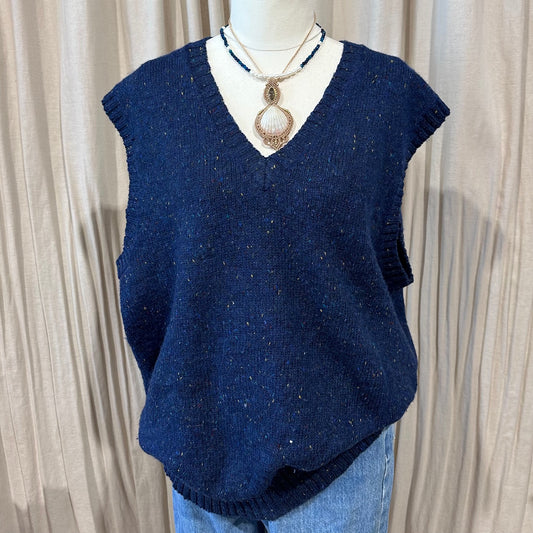 Vintage Knitwear - Blue Vest
